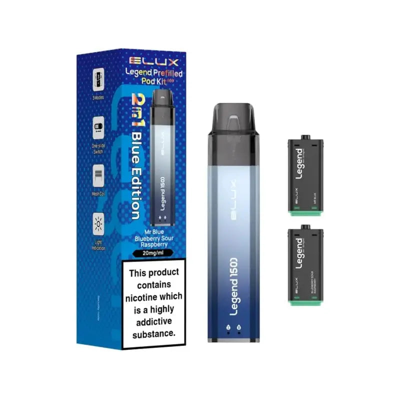 Elux Legend 1500 Puffs 2 in 1 Pod Vape Kit Elux