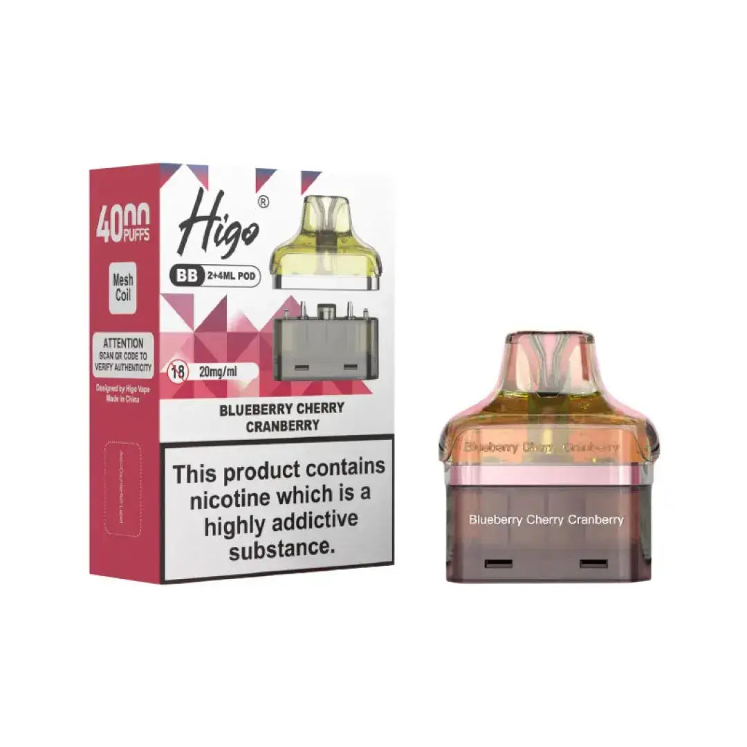 Crystal Higo BB 4000 Replacement Refill Pods Vape At Door