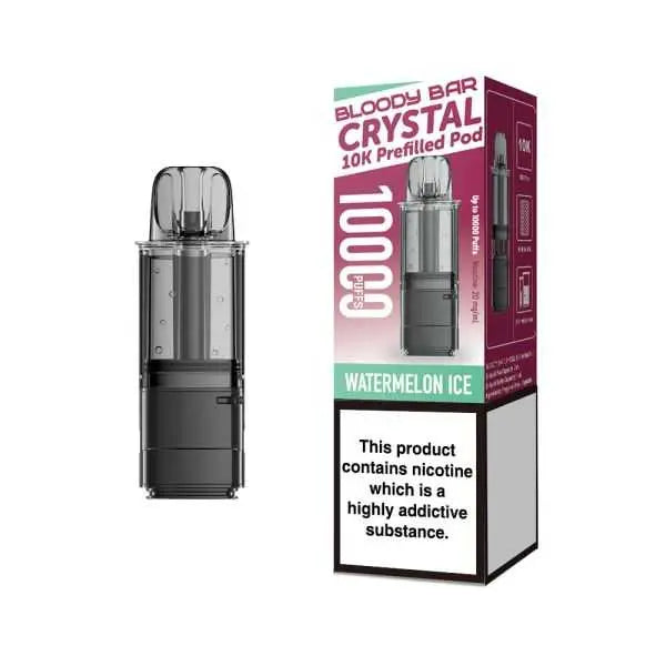 Bloody Bar Crystal 10k Replacement Prefilled Pods Vape At Door