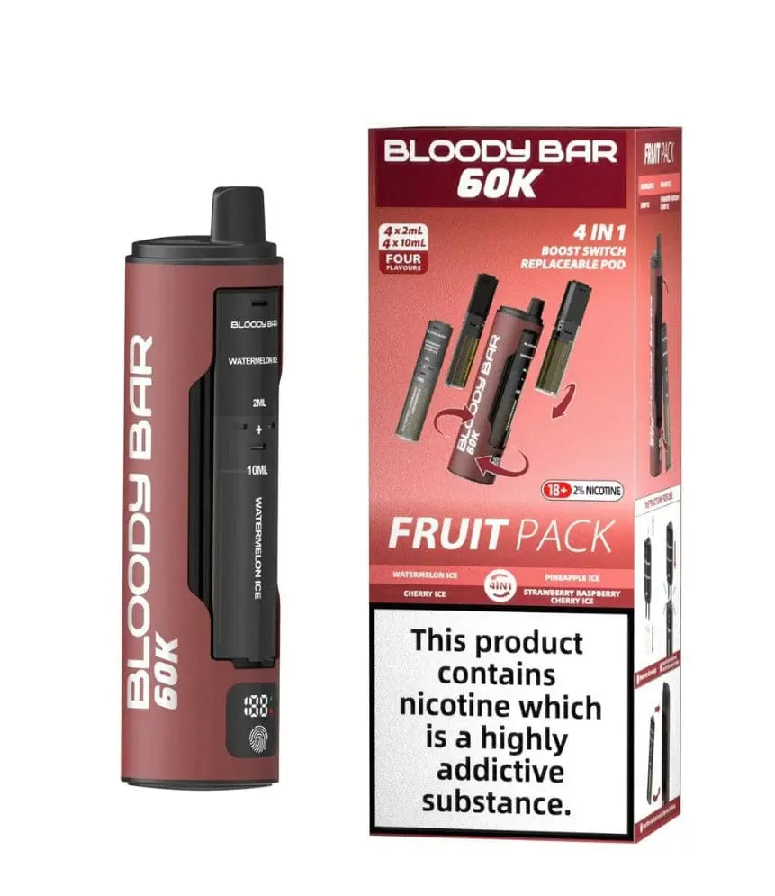 Bloody Bar 60K 4 in 1 Prefilled Pod Vape Kit Vape At Door