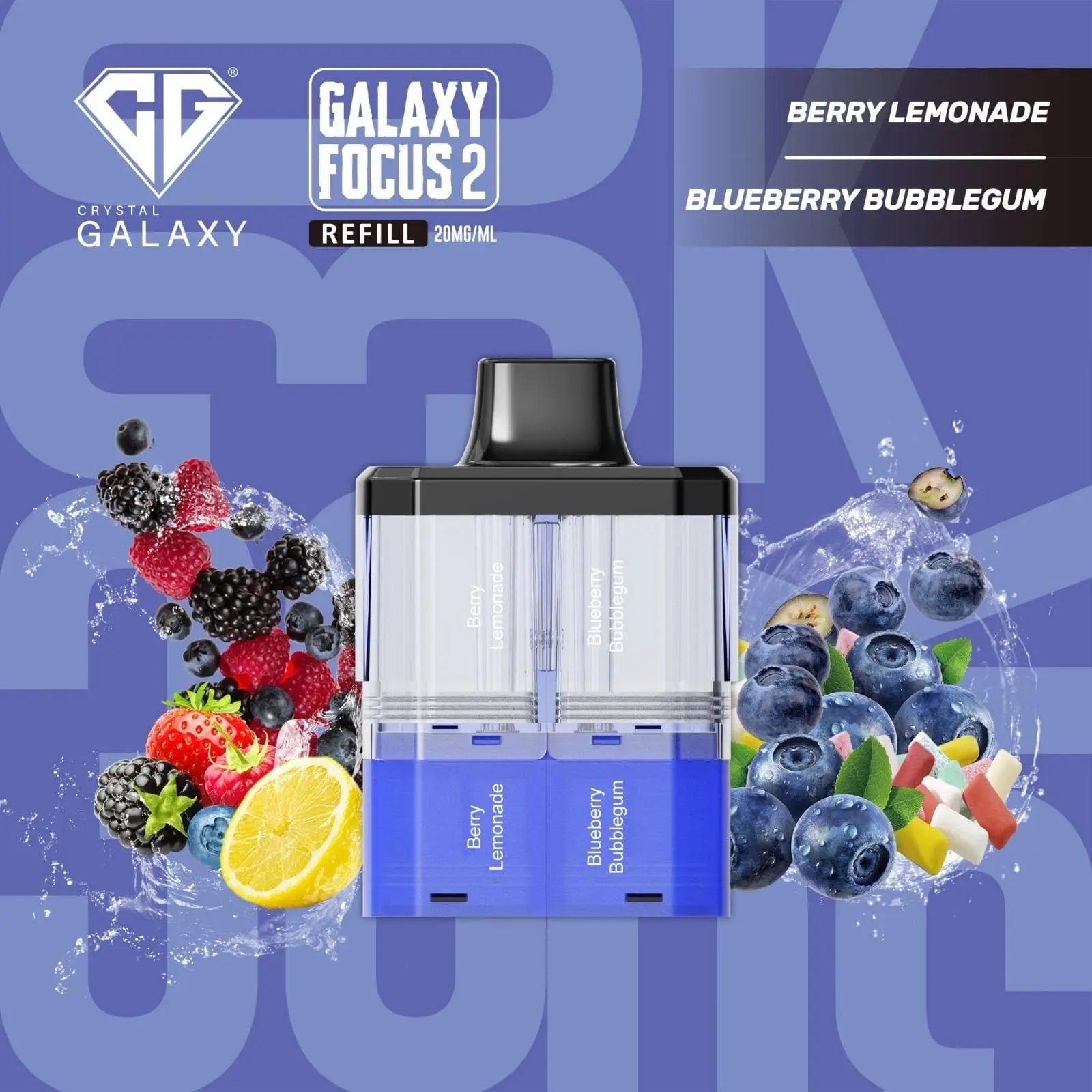 Crystal Galaxy Focus 2 30K Puffs Prefilled Replacement Pods Vape At Door