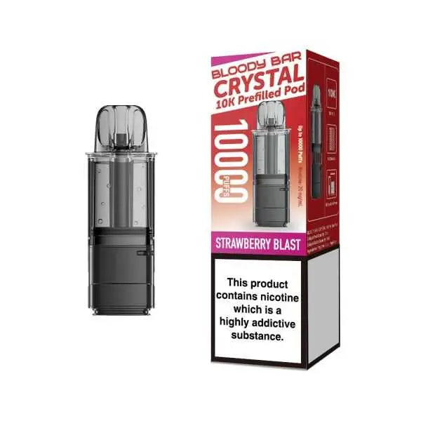 Bloody Bar Crystal 10k Replacement Prefilled Pods Vape At Door