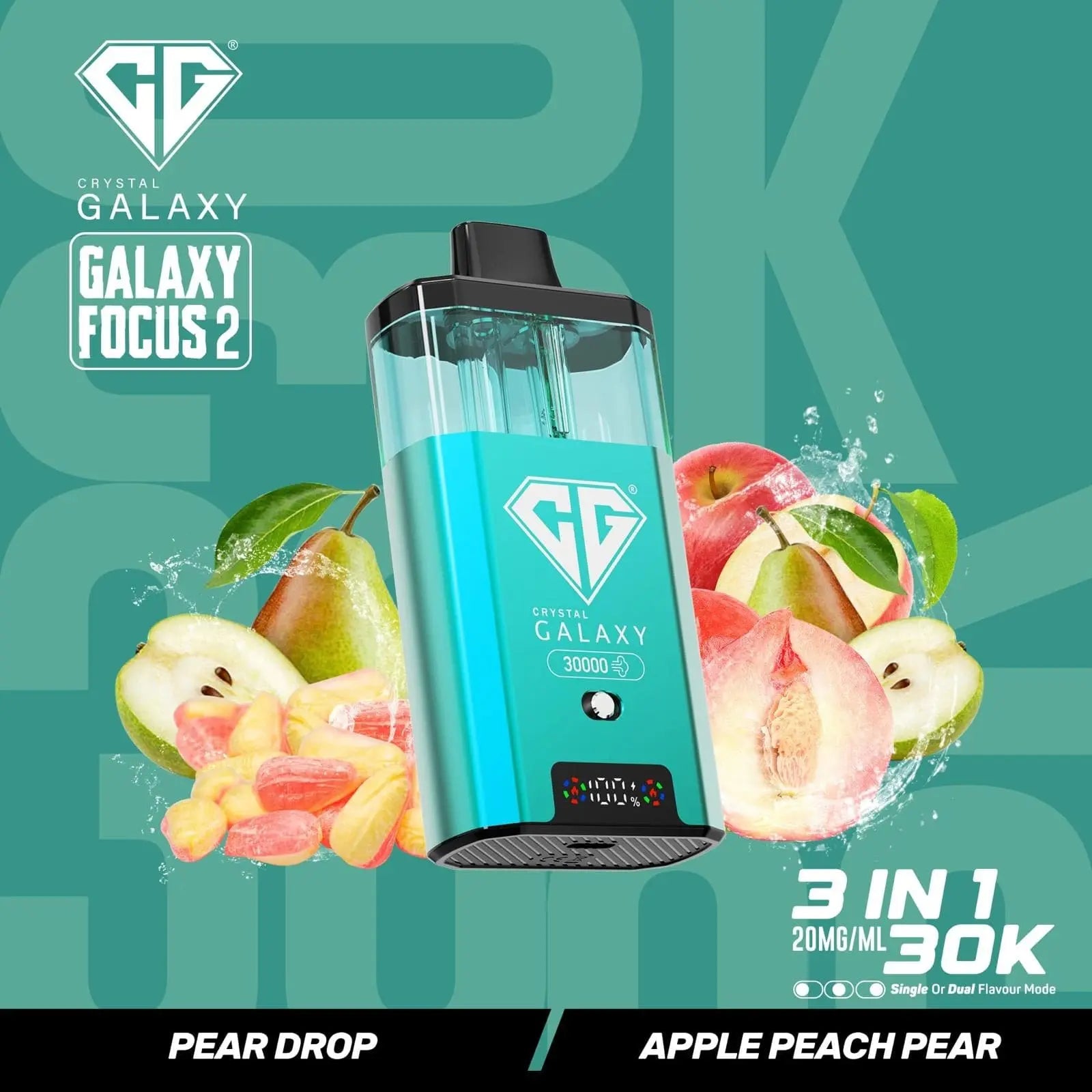 Crystal Galaxy Focus 2 30k Puffs Prefilled Pod Kit Crystal Galaxy