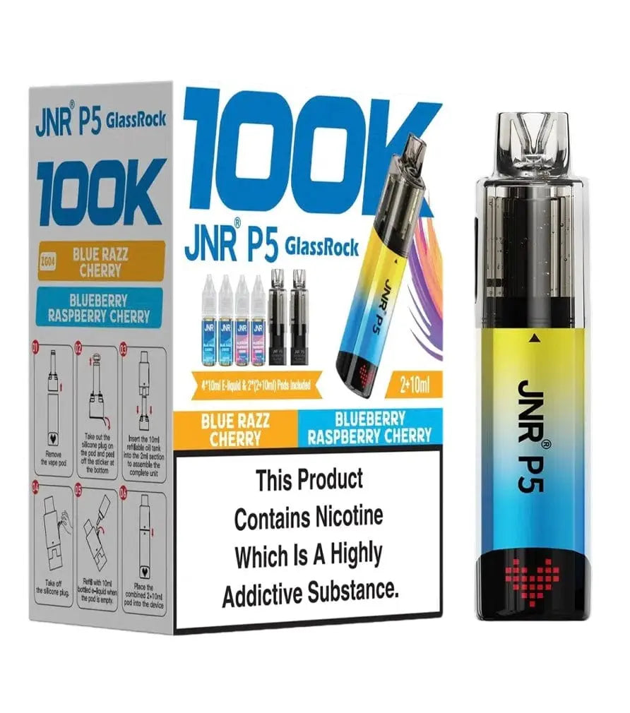 JNR P5 GlassRock 100k Refillable Vape Device Vape At Door