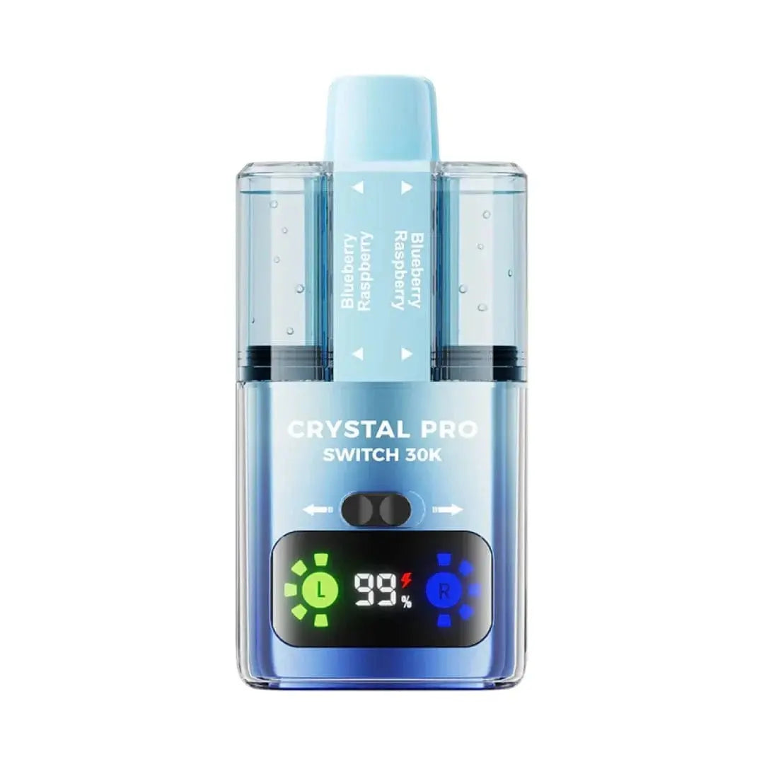 Crystal Pro Switch 30K Dual-Flavour Prefilled Pod Kit – 30,000 Puffs, HD Display & Mesh Coil crystal
