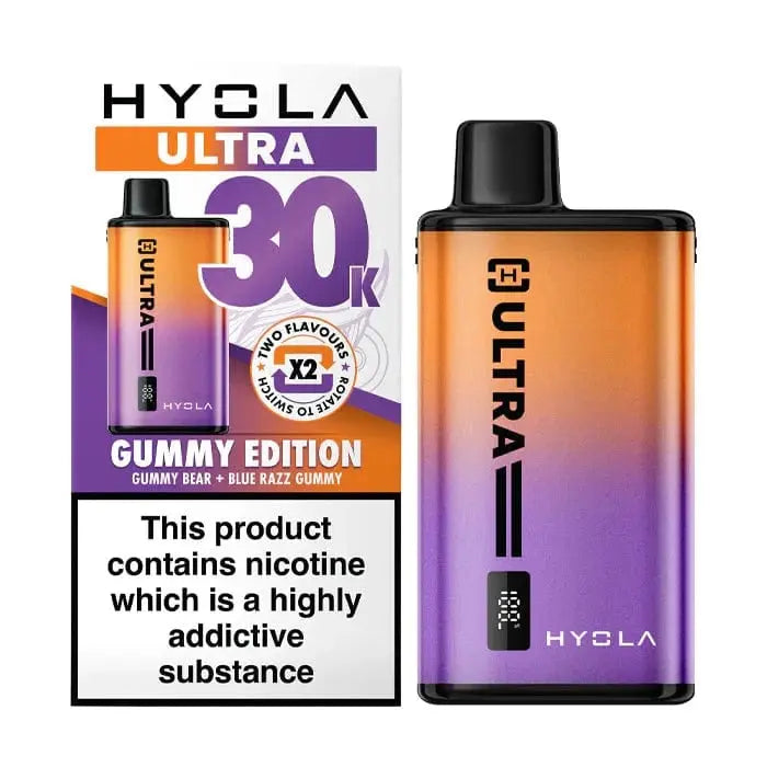 Hyola Ultra 30K Dual-Flavour Prefilled Pod Kit – 30,000 Puffs, LED Display & Mesh Coil Vape At Door