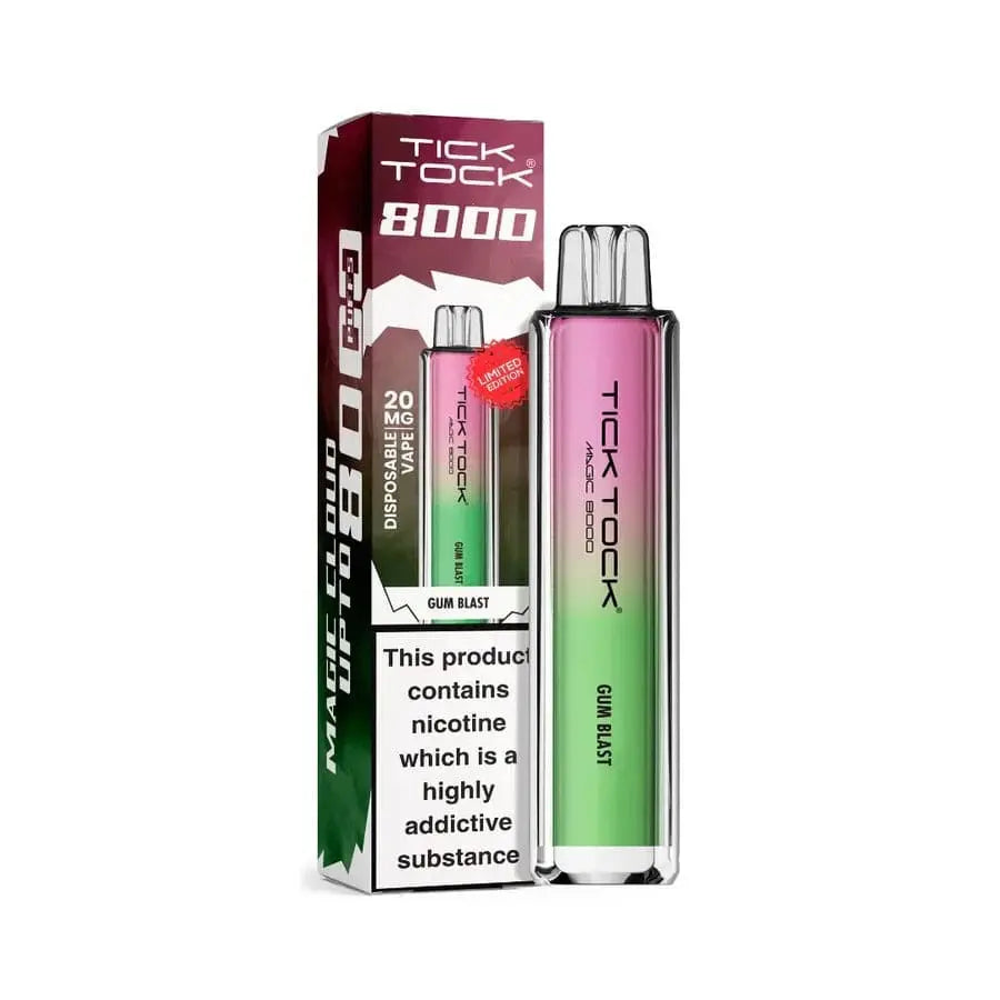 Tick Tock Magic 8000 Puffs GUM BLAST