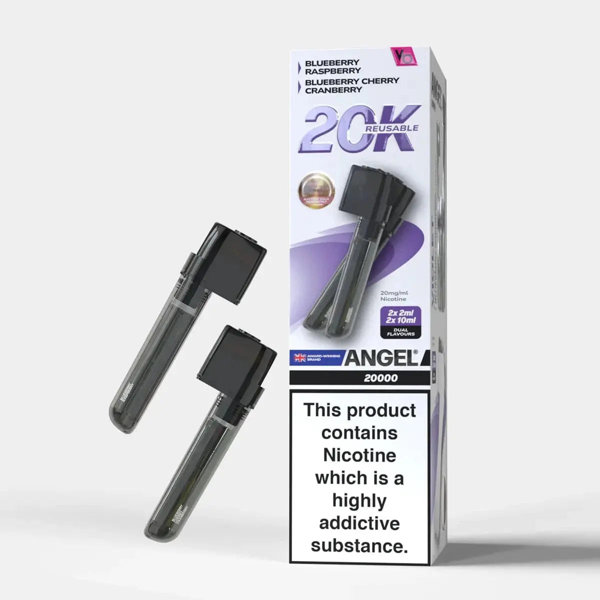 Vape Bars Angel 20k Replacement Pods (20,000 Puffs) Box of 10 Vape At Door
