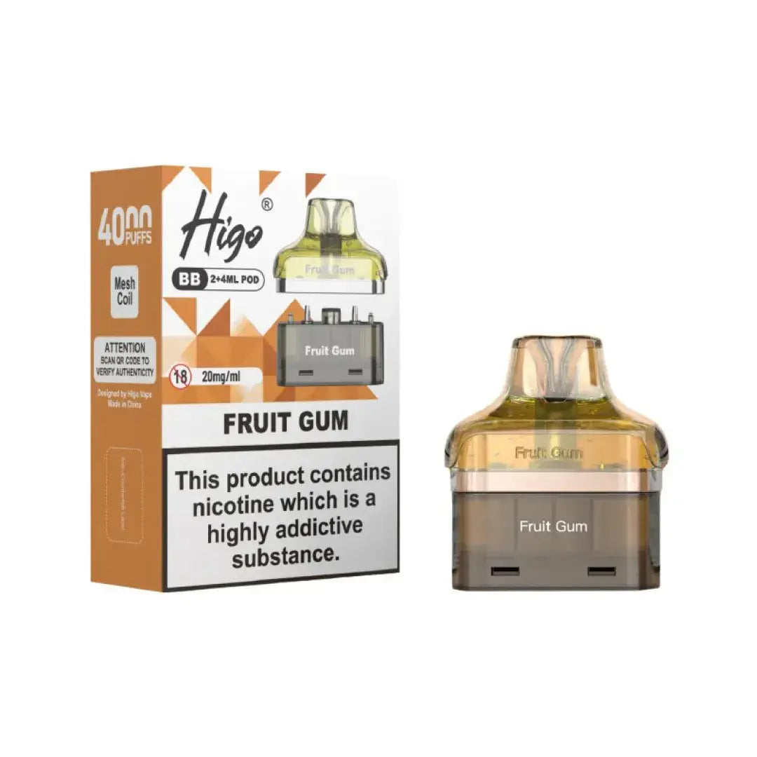 Crystal Higo BB 4000 Replacement Refill Pods Vape At Door