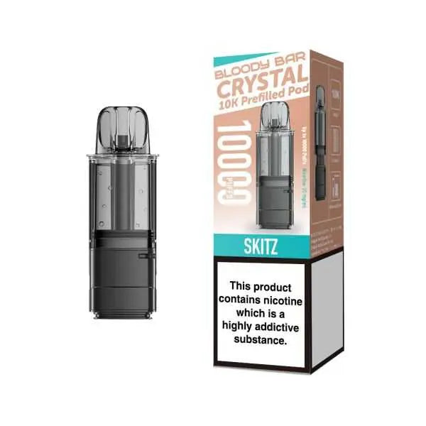 Bloody Bar Crystal 10k Replacement Prefilled Pods Vape At Door
