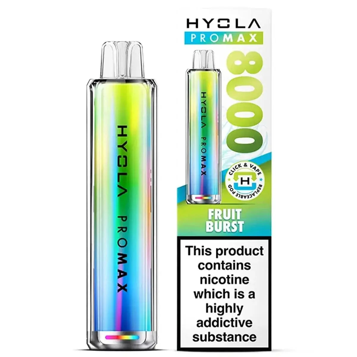 Hyola Pro Max 8000 Puffs Prefilled Pod Kit Vape At Door