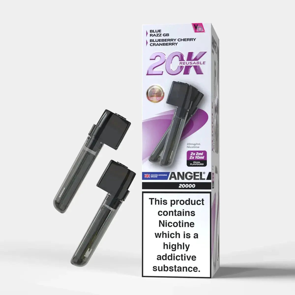 Vape Bars Angel 20k Replacement Pods (20,000 Puffs) Box of 10 Vape At Door