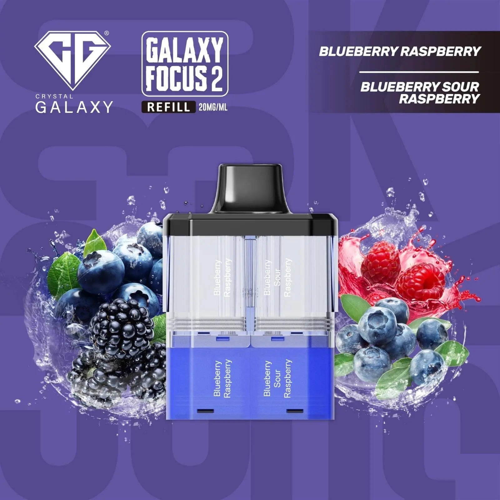 Crystal Galaxy Focus 2 30K Puffs Prefilled Replacement Pods Vape At Door