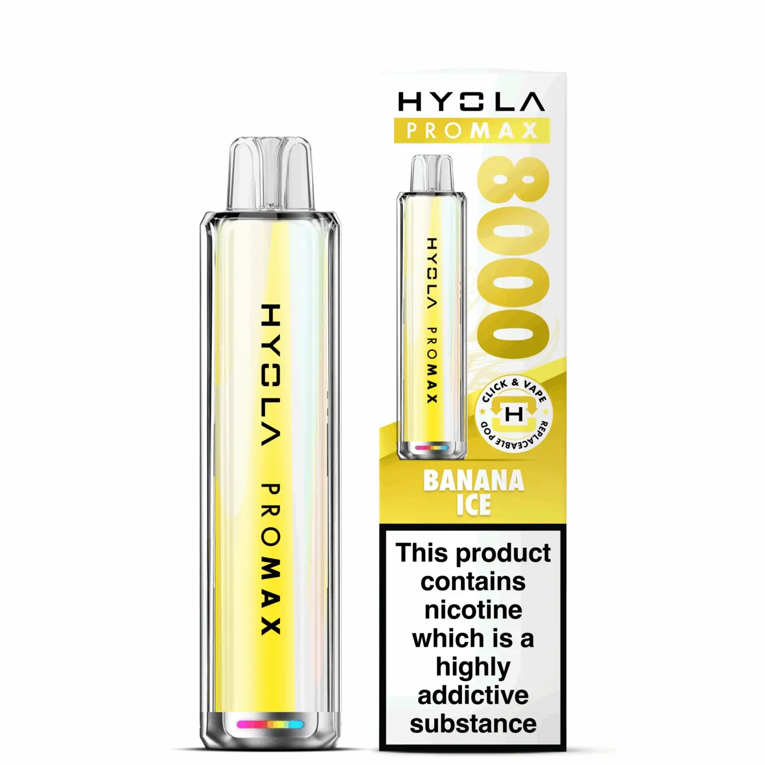 Hyola Pro Max 8000 Puffs Prefilled Pod Kit Vape At Door
