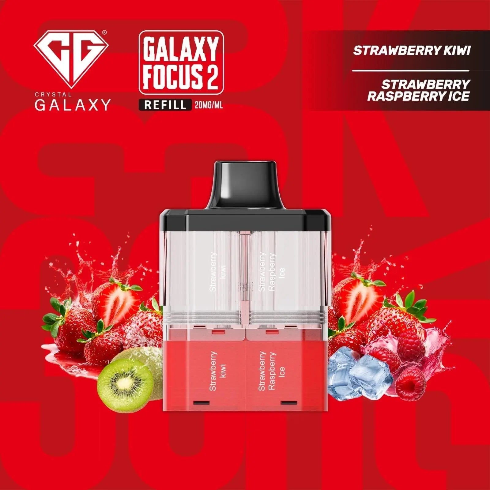 Crystal Galaxy Focus 2 30K Puffs Prefilled Replacement Pods Vape At Door