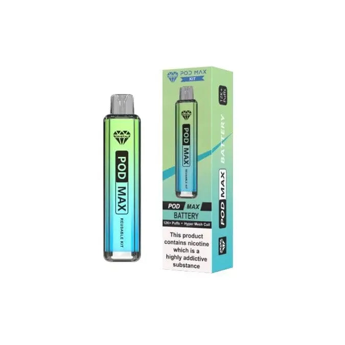 Crystal Pod Max 12k Reusable Pod Vape Kit Vape At Door