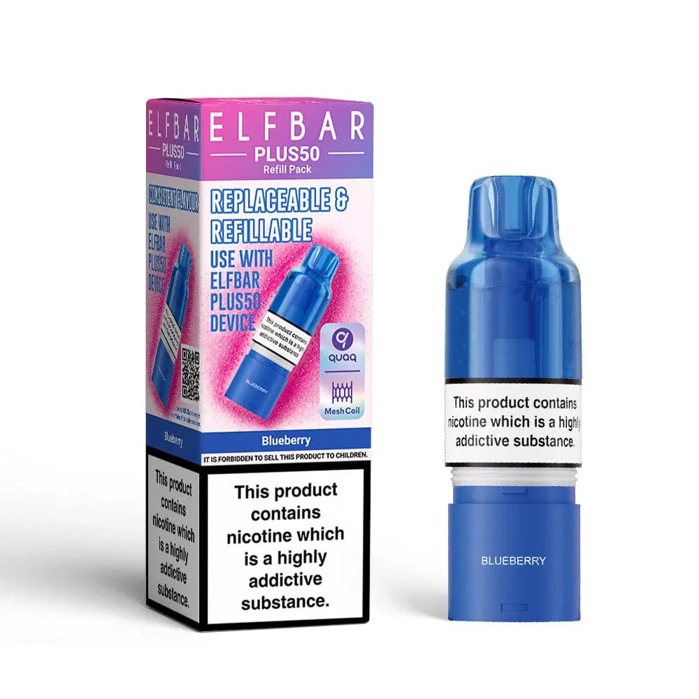 ElfBar Plus50 Replacement Prefilled Pods Vape At Door