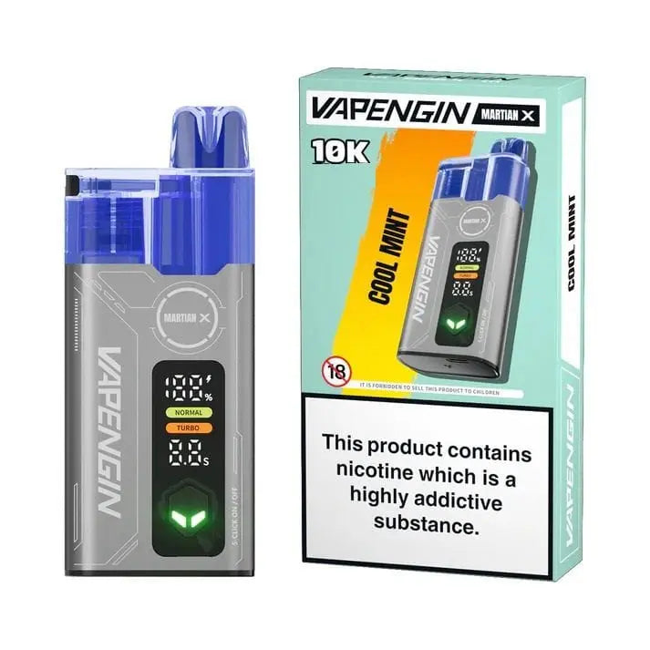 VAPENGIN MARTIAN X 10000 Prefilled Pod Kit Vape At Door