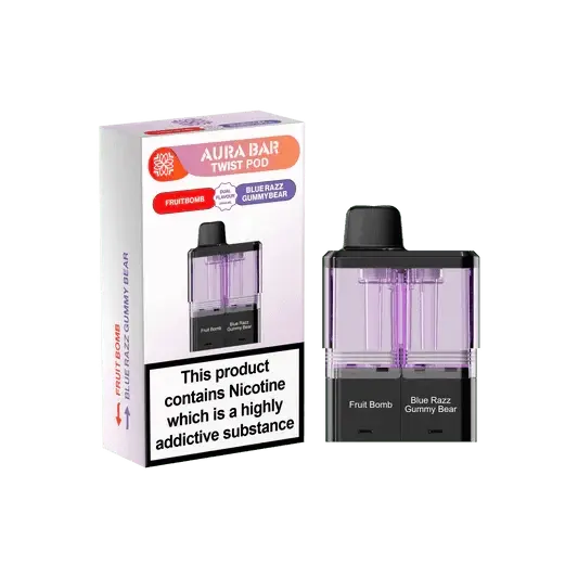Crystal Prime Aura Bar Twist 40K Replacement Prefilled Pods Vape At Door