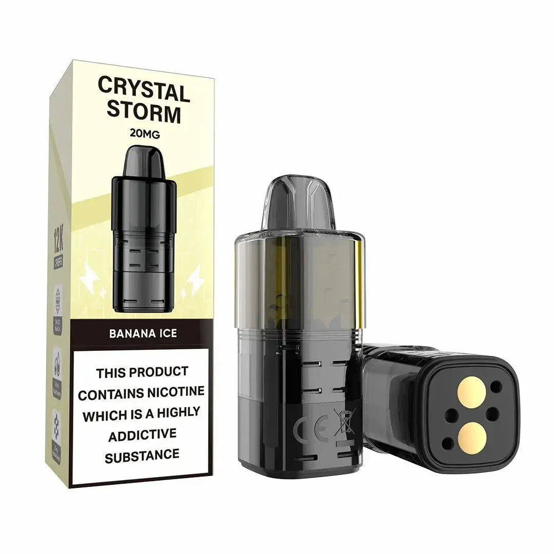 Crystal Storm 12K Puffs Prefilled Replacement Pods Vape At Door