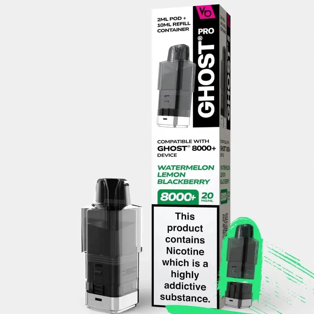Vapes Bar Ghost Pro 8000+ Prefilled Replacement Pods Vape At Door