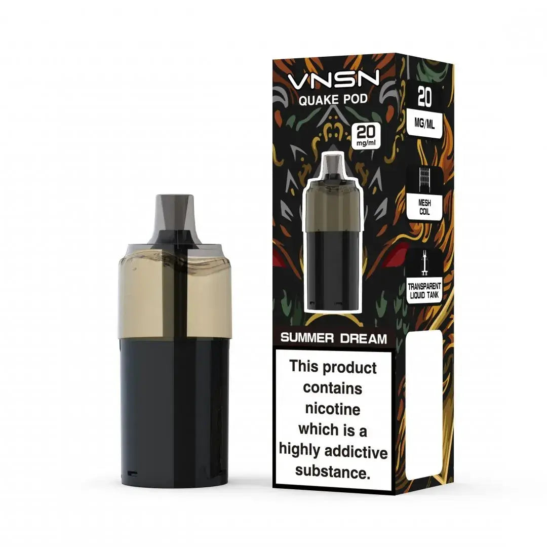 VNSN Quake 10000 Puffs Refill Pods Vape At Door