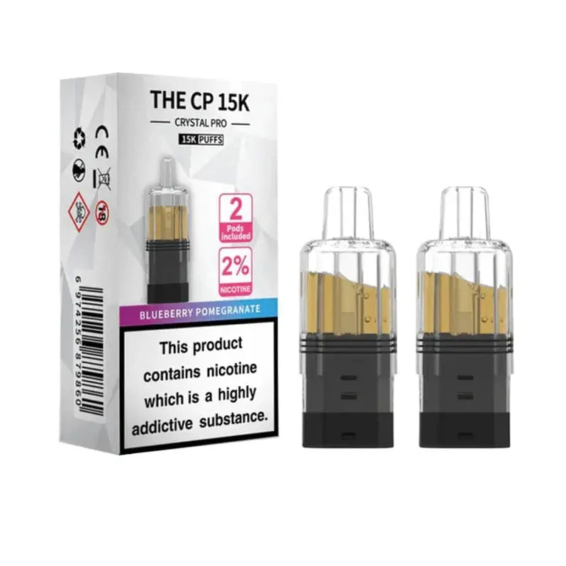 Crystal Pro CP 15K Replacement Refill Pods | 2% Nicotine, Mesh Coil & 25 Flavours Vape At Door