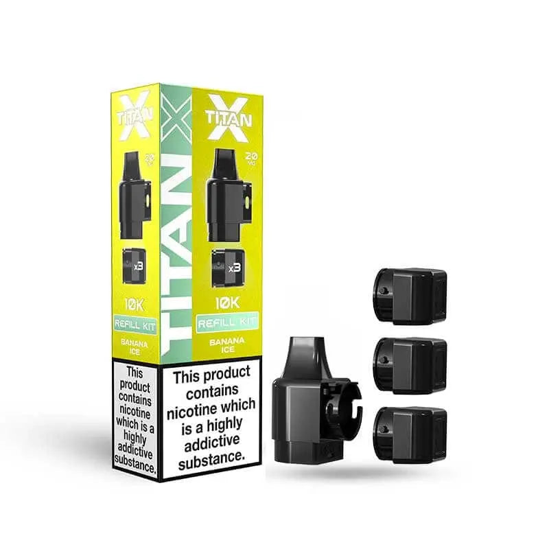Titan X 10K Replacement Prefilled Pods Vape At Door