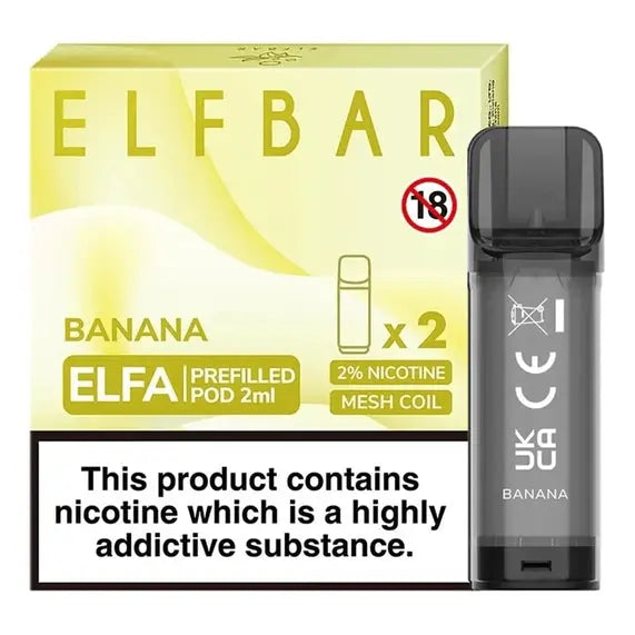 Elf Bar ELFA Pre-Filled E Liquid Pods Nic Salt 2ML 20MG ELF Bar