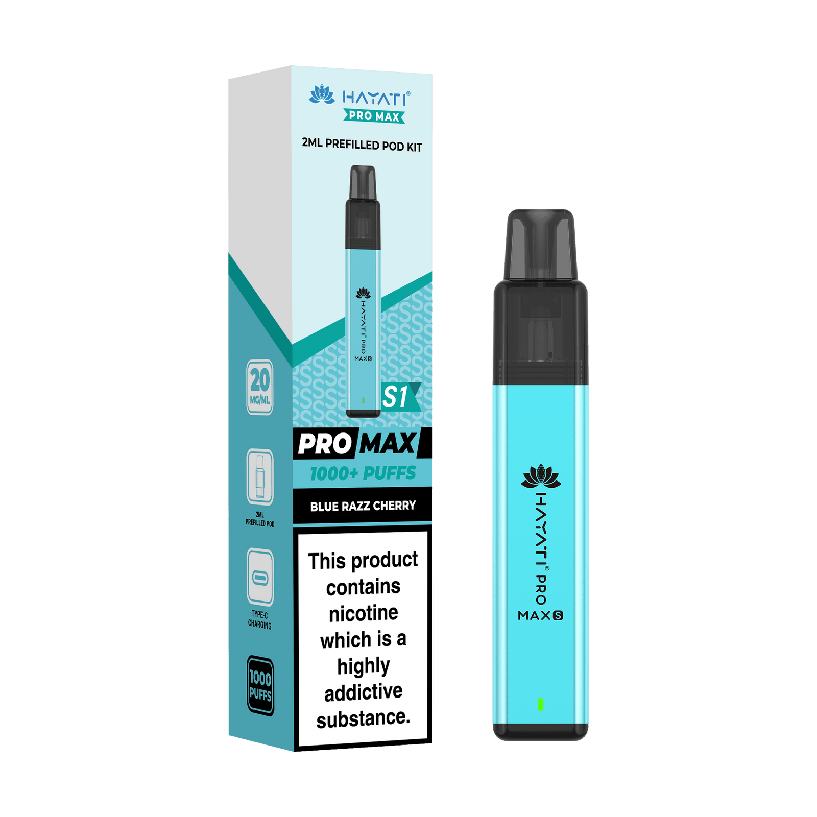 Hayati Pro Max S1 1000 Puff Prefilled Pod Kit