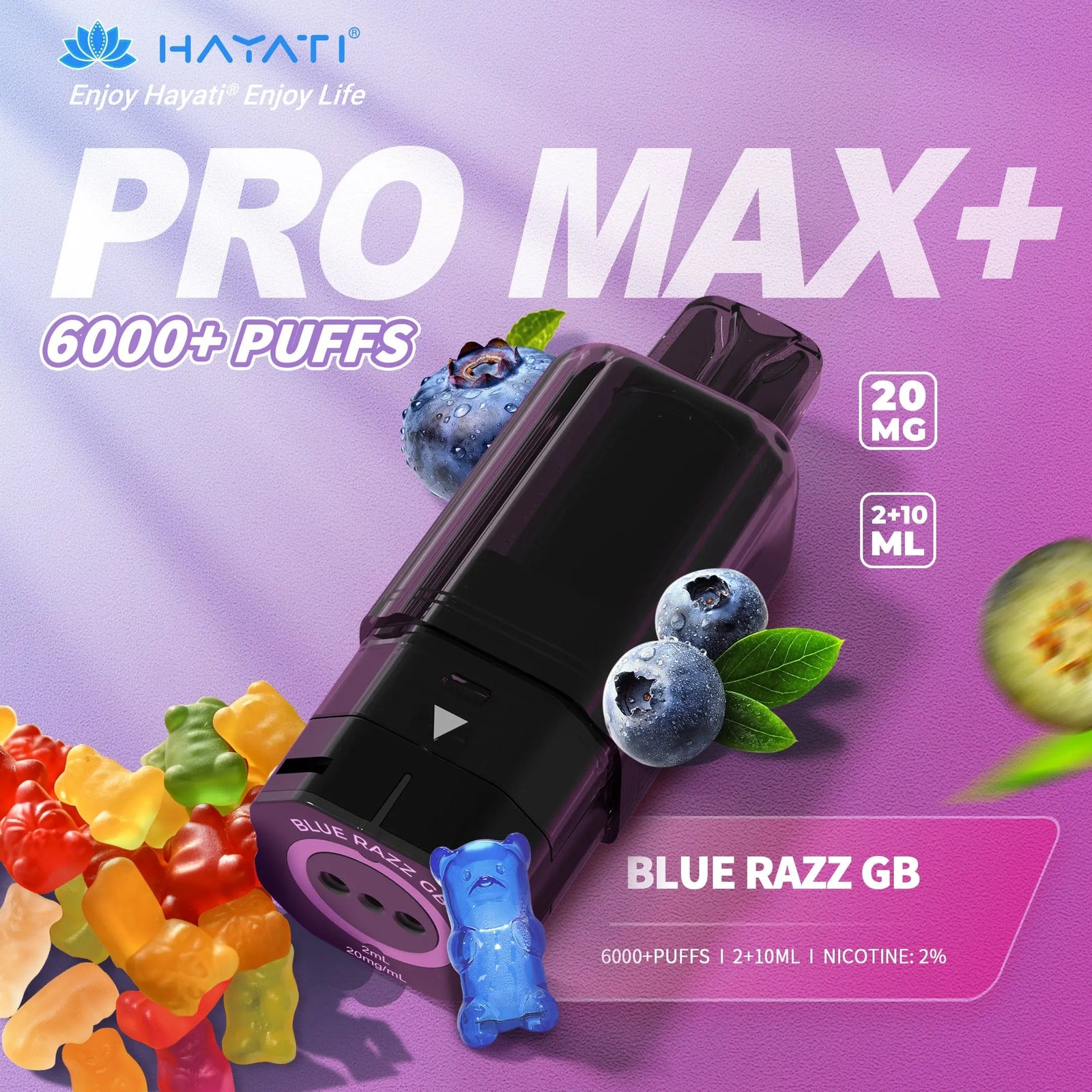 Hayati Pro Max Plus 6000 Replacement Prefilled Pods Vape At Door