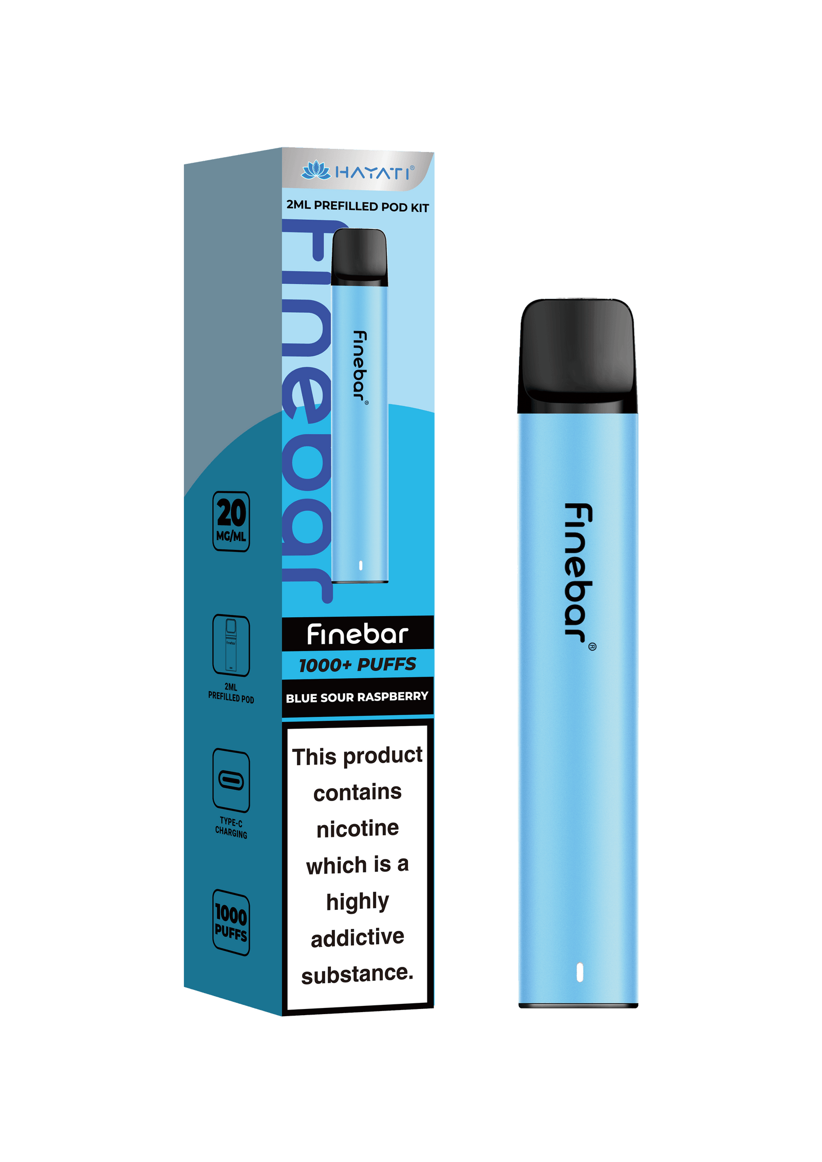 Hayati Finebar Prefilled Pod Kit (UPTO 1000 Puffs)