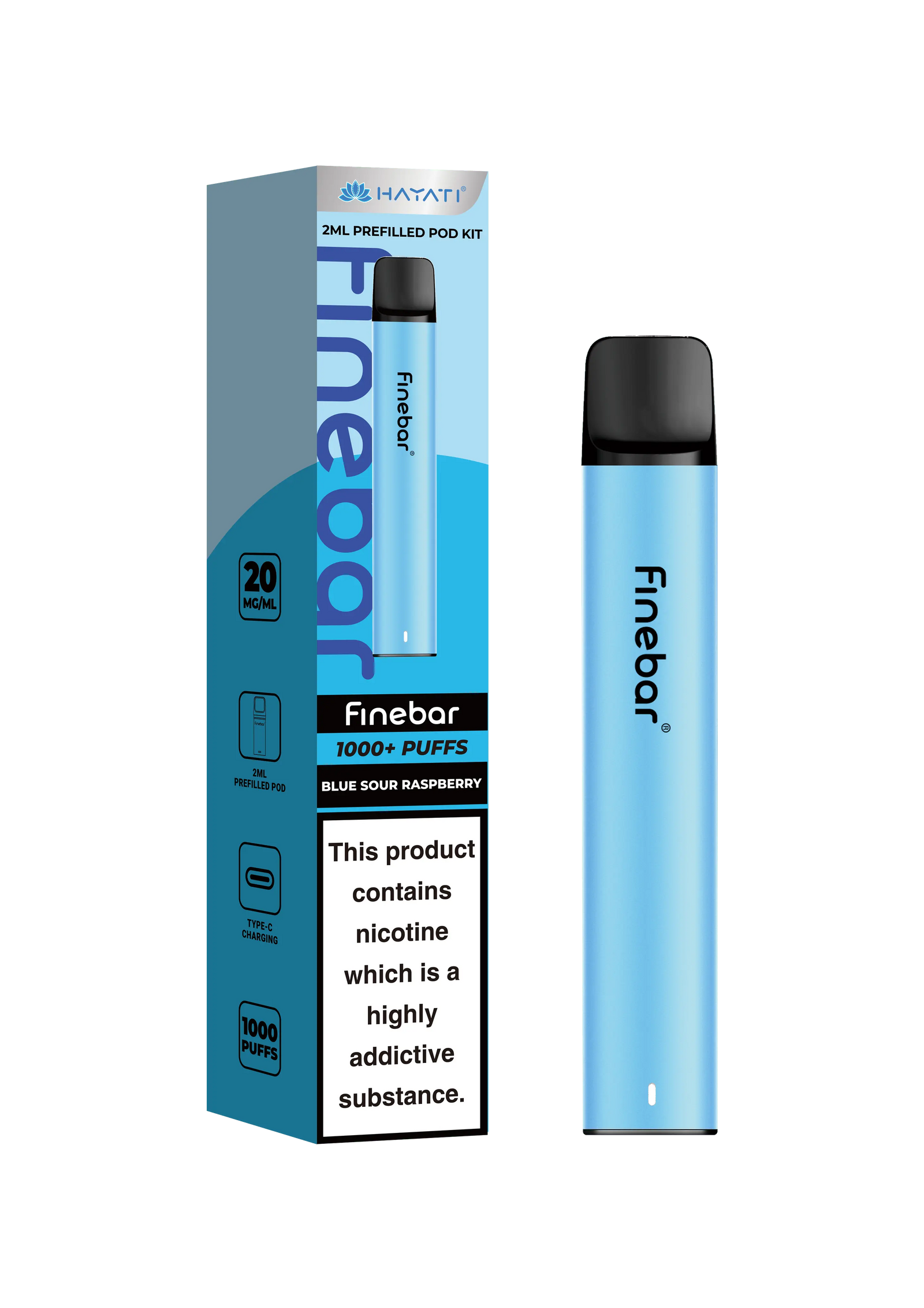 Hayati Finebar Prefilled Pod Kit (UPTO 1000 Puffs) Hayati