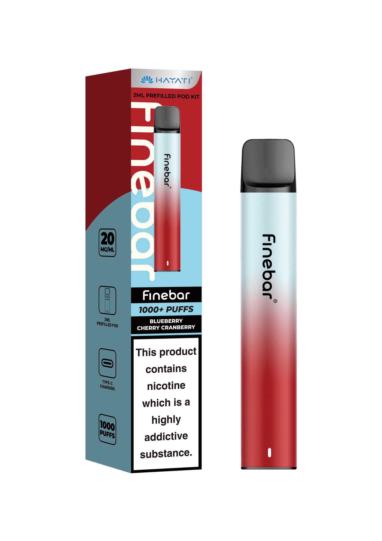 Hayati Finebar Prefilled Pod Kit (UPTO 1000 Puffs)