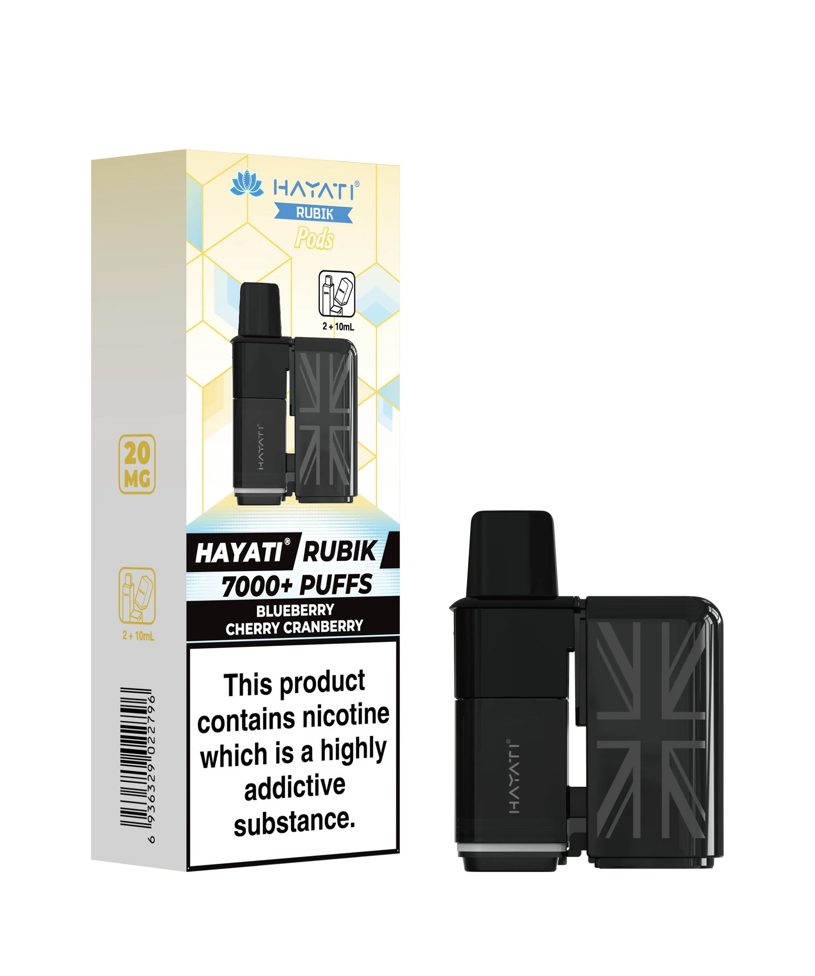 Hayati Rubik 7000 Replacement Prefilled Pods Vape At Door
