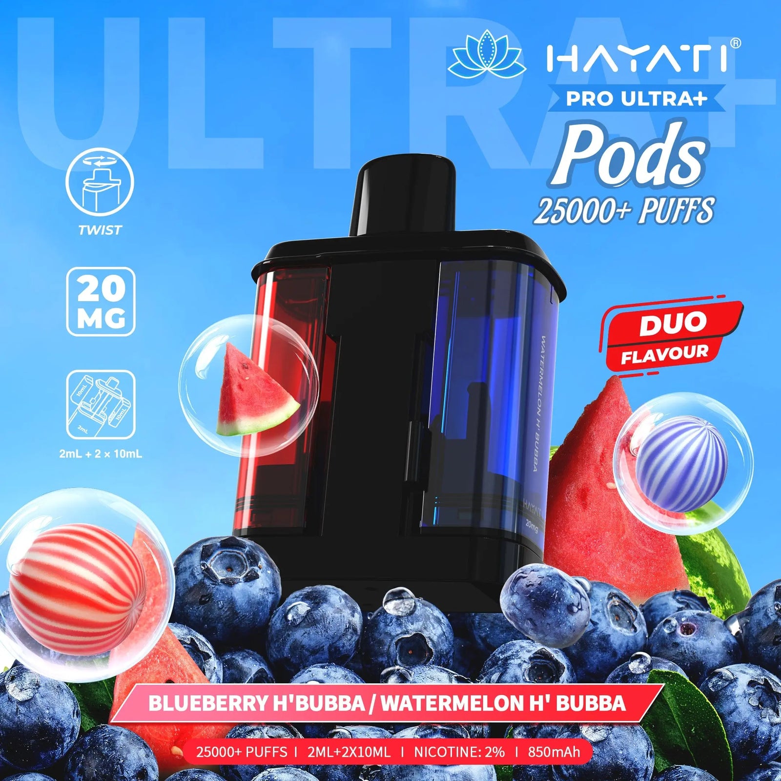 Hayati Pro Ultra Plus 25000 Replacement Prefilled Pods (Review, Price & Specs) Vape At Door