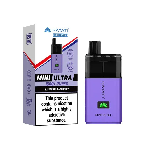 Hayati Mini Ultra 1500 Puffs Blueberry_Raspberry
