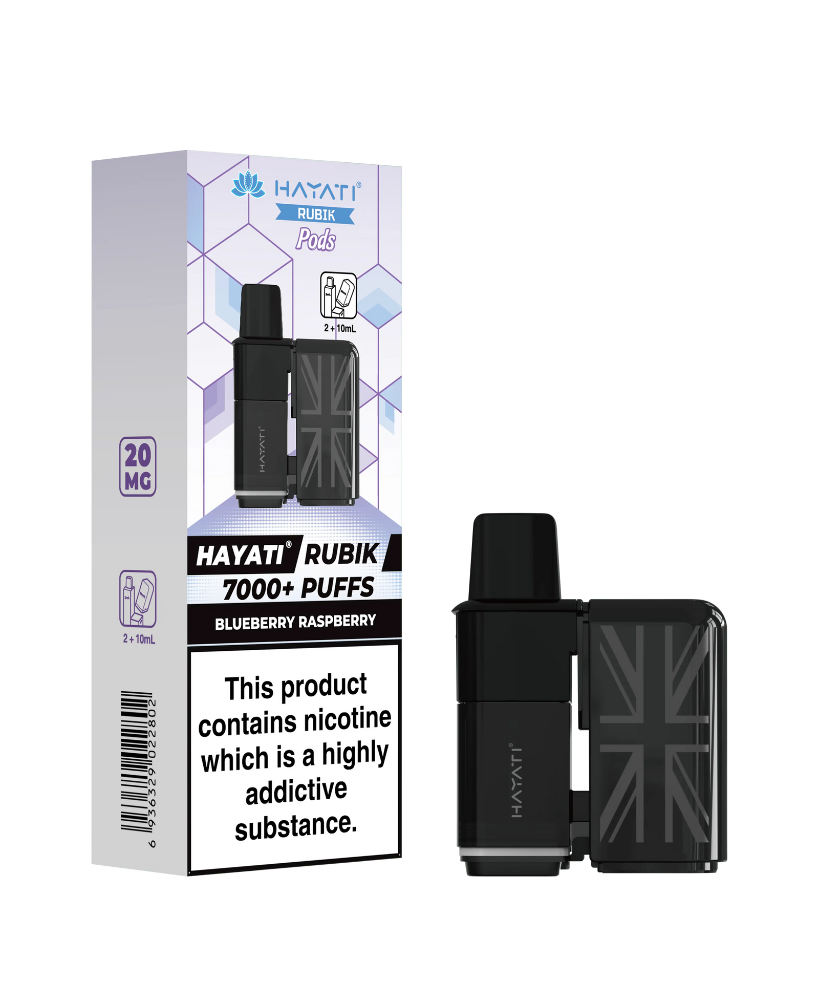 Hayati Rubik 7000 Replacement Prefilled Pods Vape At Door
