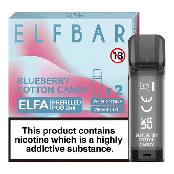 Elf Bar ELFA Pre-Filled E Liquid Pods Nic Salt 2ML 20MG ELF Bar