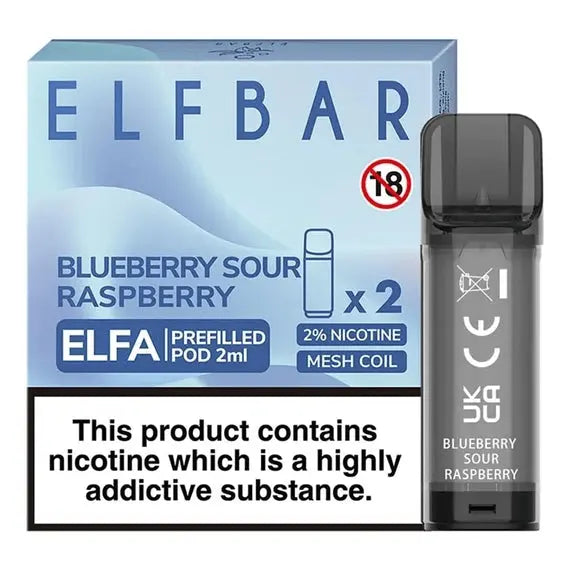 Elf Bar ELFA Pre-Filled E Liquid Pods Nic Salt 2ML 20MG ELF Bar