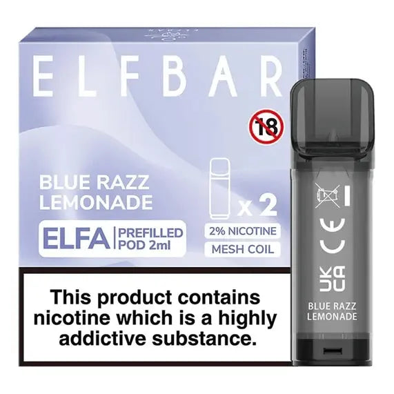 Elf Bar ELFA Pre-Filled E Liquid Pods Nic Salt 2ML 20MG ELF Bar