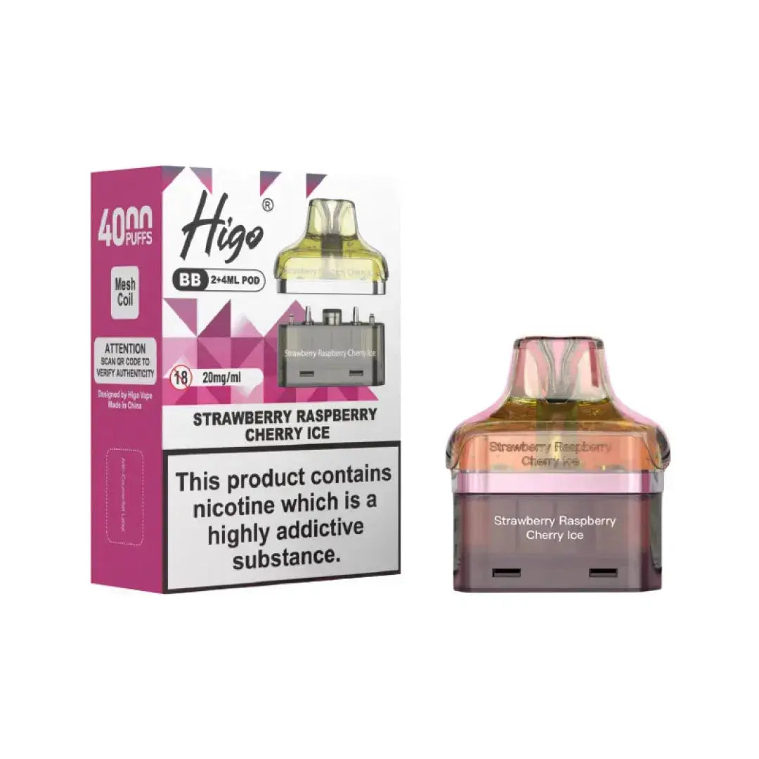 Crystal Higo BB 4000 Replacement Refill Pods Vape At Door