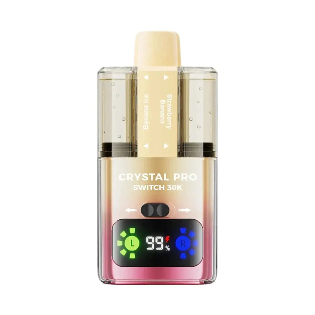 Crystal Pro Switch 30K Dual-Flavour Prefilled Pod Kit – 30,000 Puffs, HD Display & Mesh Coil crystal
