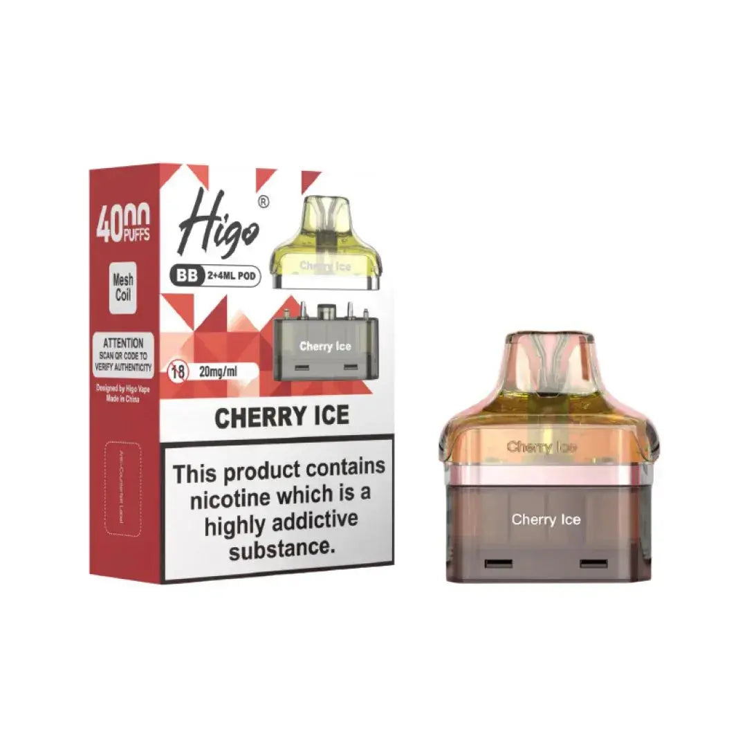 Crystal Higo BB 4000 Replacement Refill Pods Vape At Door