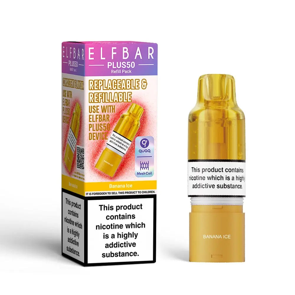 ElfBar Plus50 Replacement Prefilled Pods Vape At Door