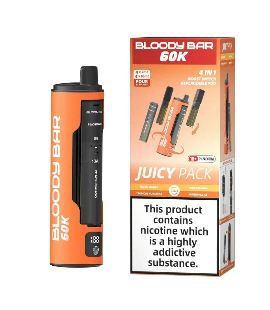 Bloody Bar 60K 4 in 1 Prefilled Pod Vape Kit Vape At Door