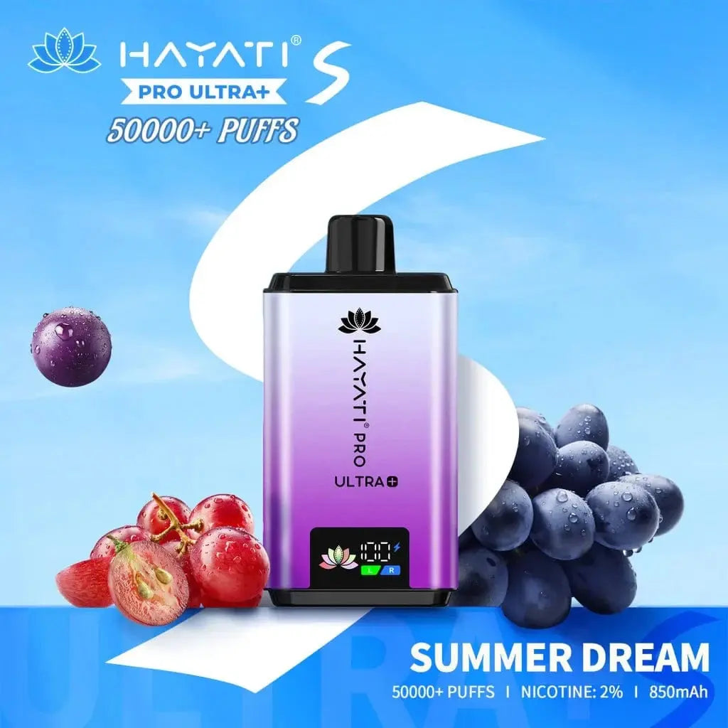 Hayati Pro Ultra Plus S 50000 Puffs Prefilled Vape Kit Vape At Door