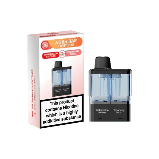 Crystal Prime Aura Bar Twist 40K Replacement Prefilled Pods Vape At Door
