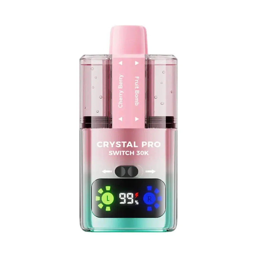 Crystal Pro Switch 30K Dual-Flavour Prefilled Pod Kit – 30,000 Puffs, HD Display & Mesh Coil crystal
