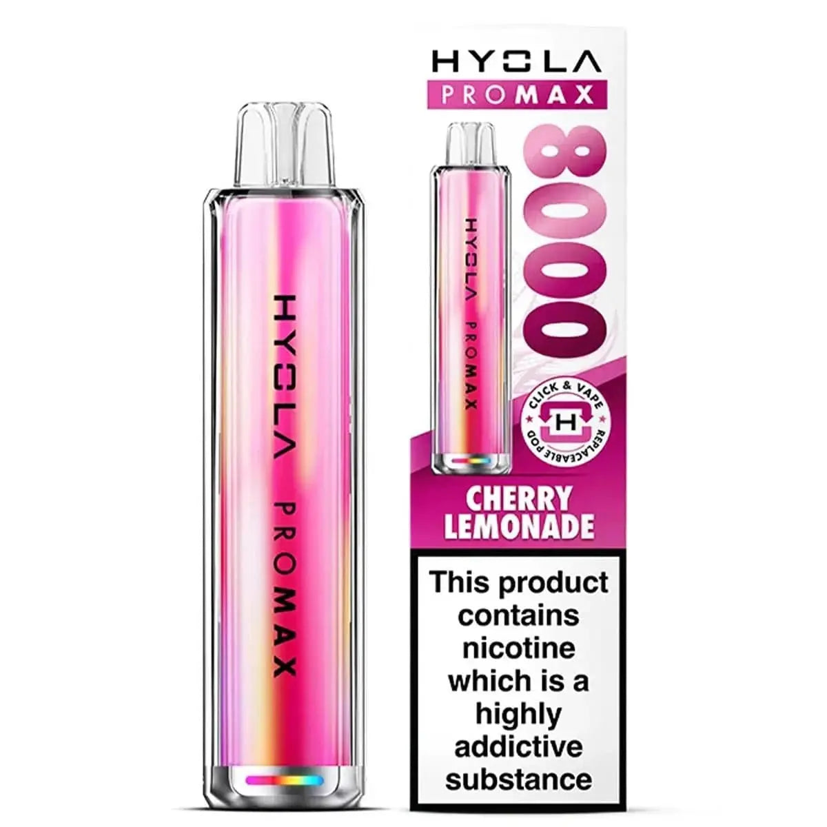 Hyola Pro Max 8000 Puffs Prefilled Pod Kit Vape At Door